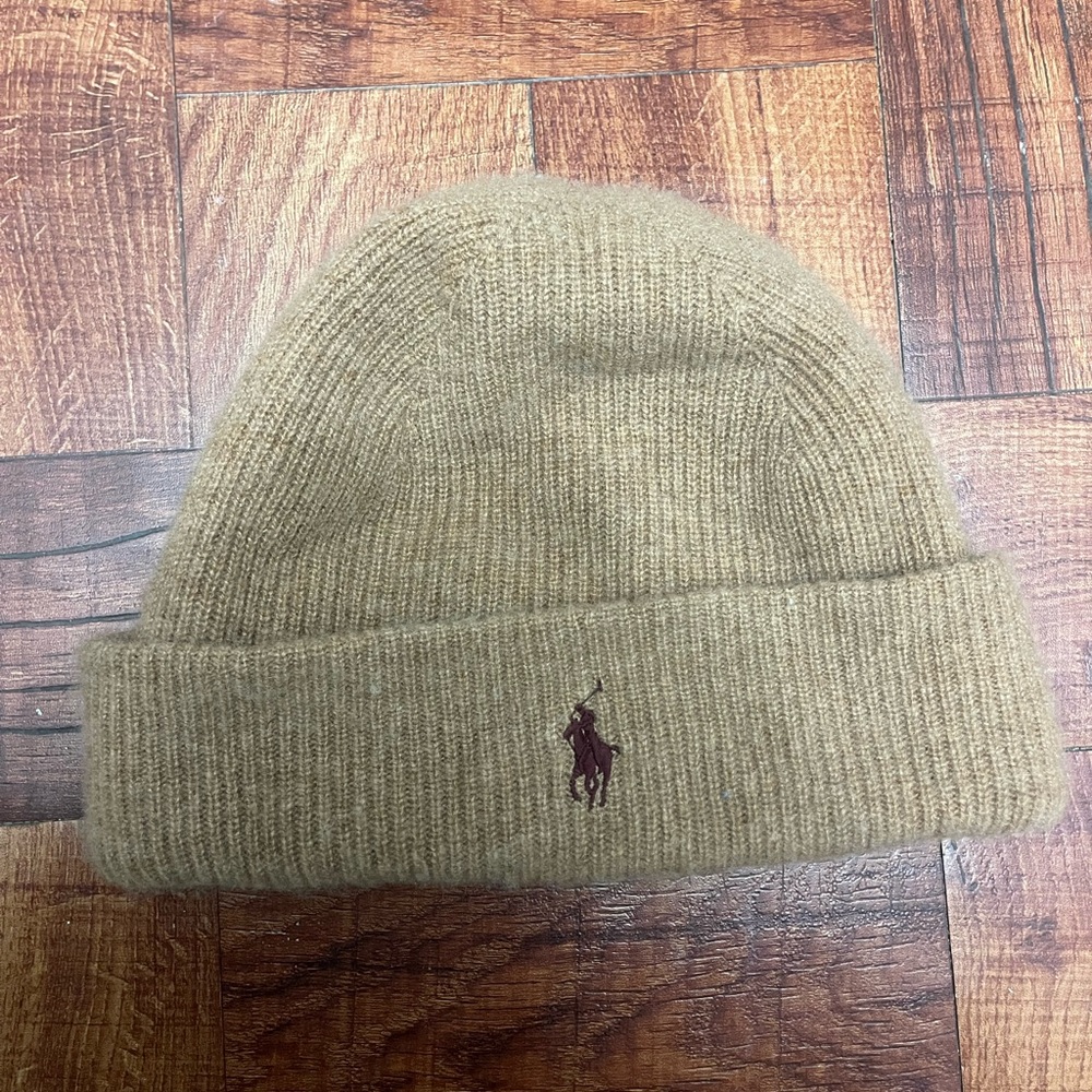 Ralph Lauren Camel Knit Beanie